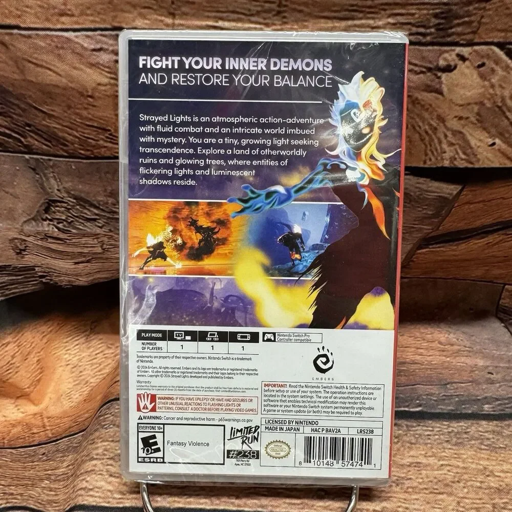 Strayed Lights Nintendo Switch Limited Run Games LRG 238 Action Brand New Sealed